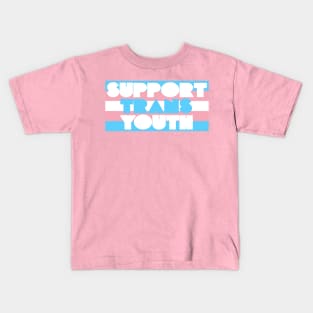 Support Trans Youth ))(( Transgender Flag Design Kids T-Shirt